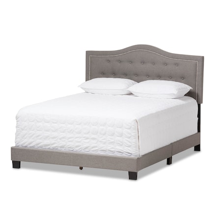 Baxton Studio Emerson Modern Light Grey Upholstered Full Size Bed 136-7445